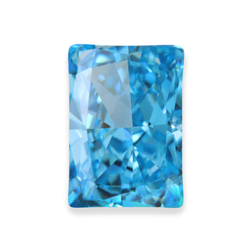 Radiant Aquamarine CZ Loose Gemstones (Pack of 5)